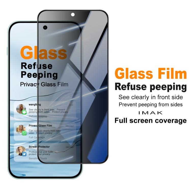 For OnePlus Nord 6 5G imak HD Full Screen Privacy Tempered Glass Protective Film