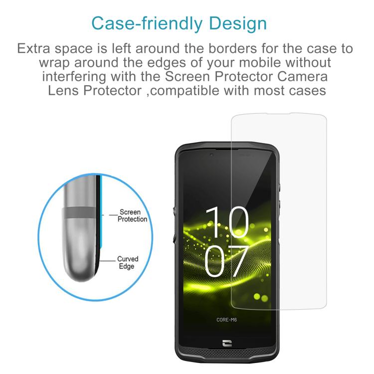 For Crosscall Core-M6 50pcs 0.3mm High Aluminum Tempered Glass Film