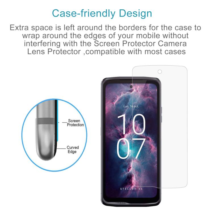 For Crosscall Stellar-X5S 50pcs 0.3mm High Aluminum Tempered Glass Film