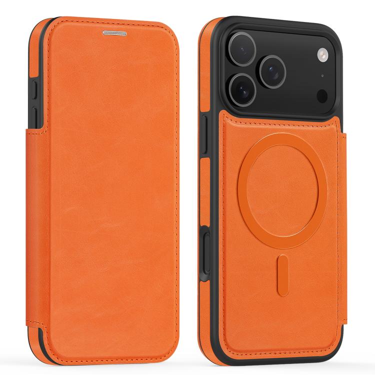 For iPhone 17 Pro Linton MagSafe Leather Phone Case