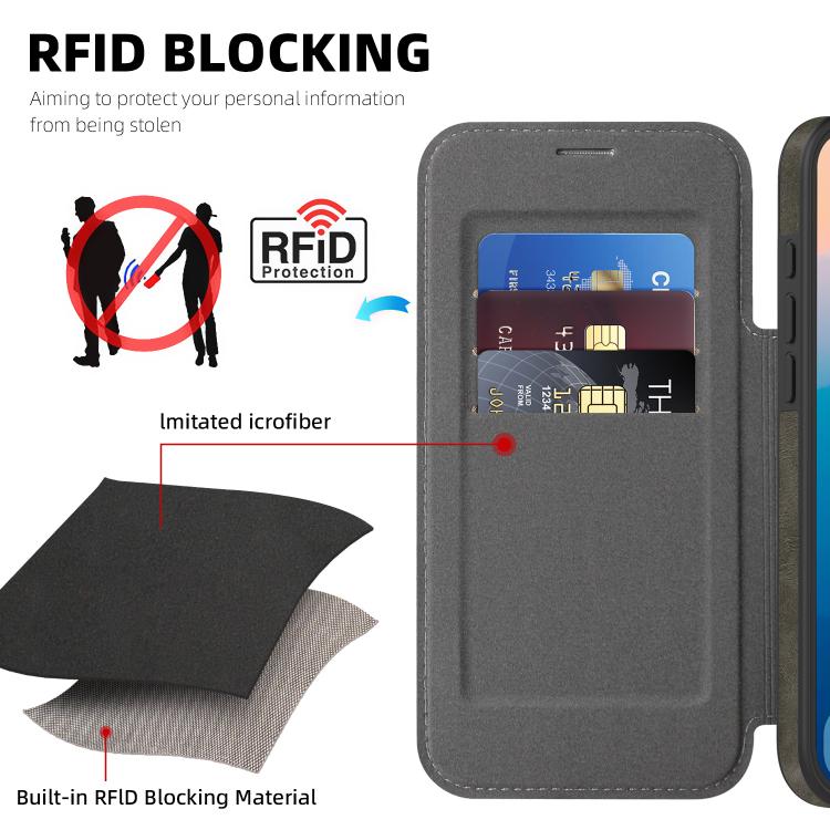 For iPhone 17 Pro Linton MagSafe Leather Phone Case