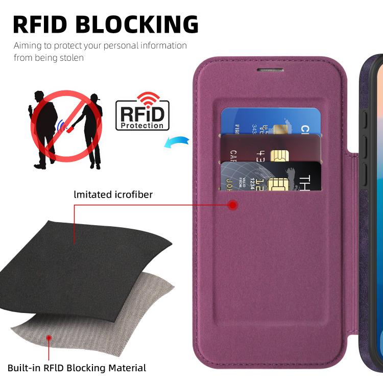 For iPhone 17 Pro Linton MagSafe Leather Phone Case