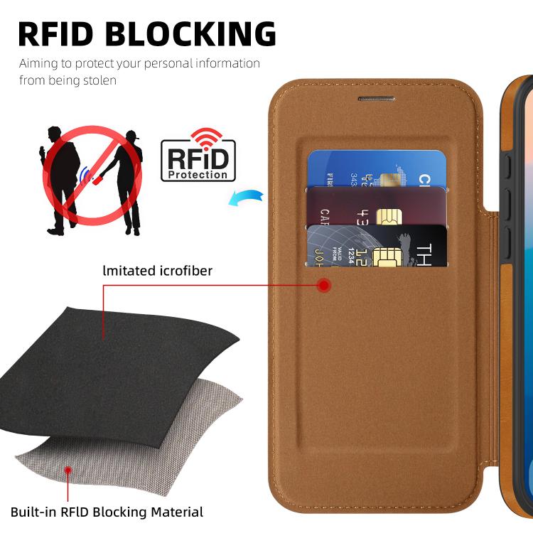 For iPhone 17 Pro Linton MagSafe Leather Phone Case