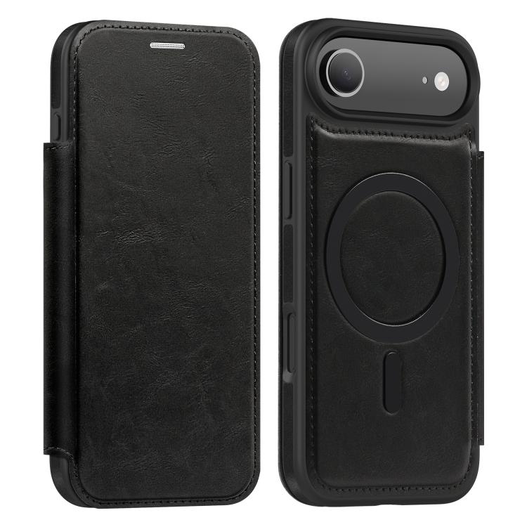 For iPhone Air Linton MagSafe Leather Phone Case