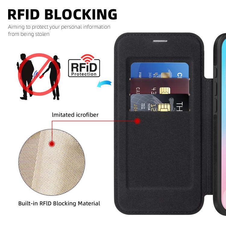 For iPhone Air Linton MagSafe Leather Phone Case