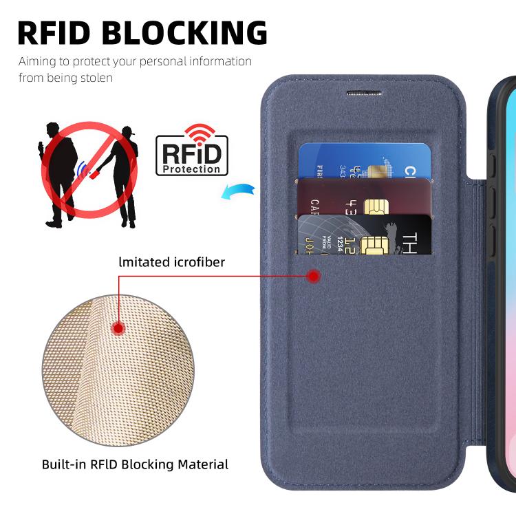 For iPhone Air Linton MagSafe Leather Phone Case