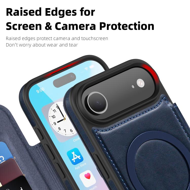 For iPhone Air Linton MagSafe Leather Phone Case