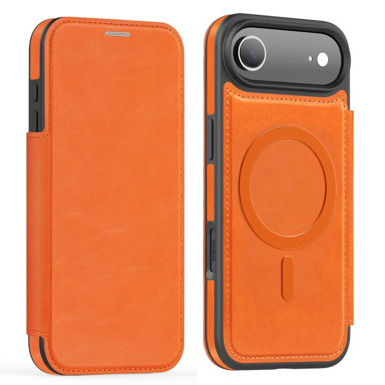 For iPhone Air Linton MagSafe Leather Phone Case