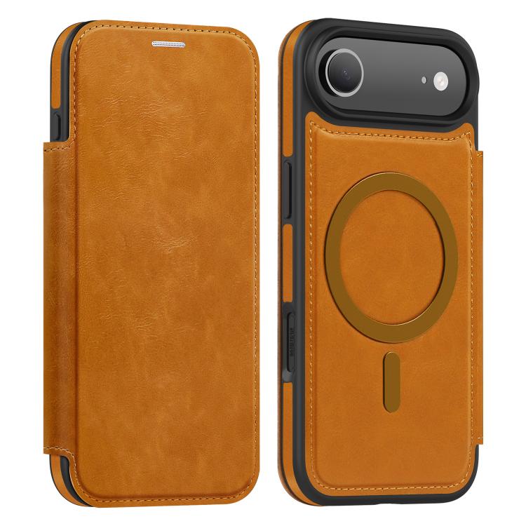 For iPhone Air Linton MagSafe Leather Phone Case