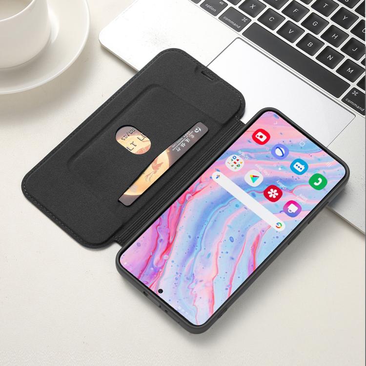 For Samsung Galaxy S25 5G Imitate Liquid Skin Feel Leather Phone Case with Card Slots