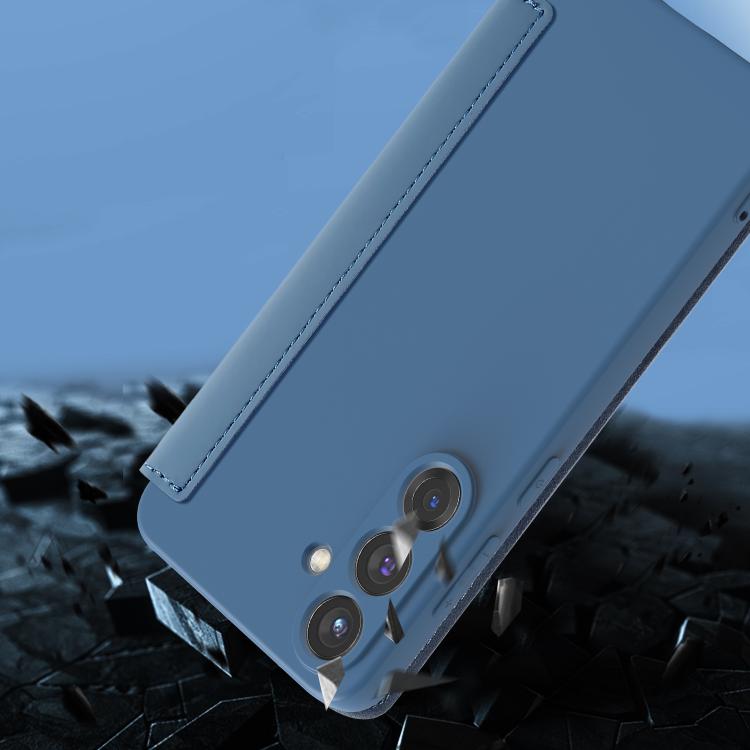 For Samsung Galaxy S25 5G Imitate Liquid Skin Feel Leather Phone Case with Card Slots