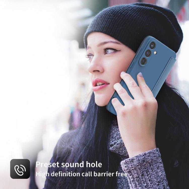 For Samsung Galaxy S25 5G Imitate Liquid Skin Feel Leather Phone Case with Card Slots