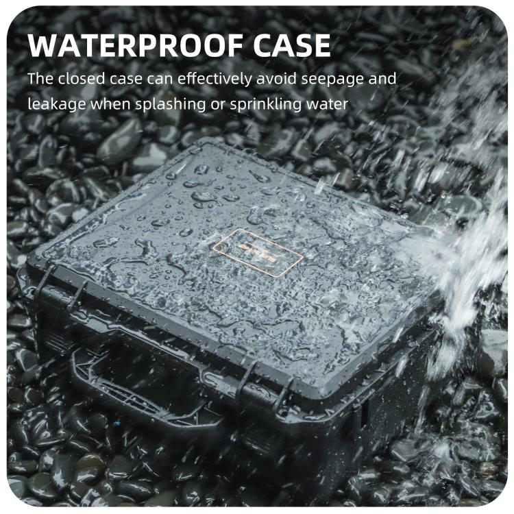 For DJI Neo 2 Sunnylife Hard Travel Shell Waterproof Shock-proof Box, Type:Motion Fly More Combo - Black