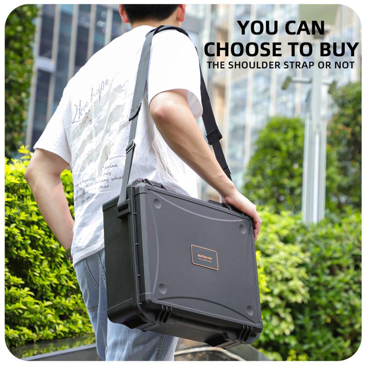 For DJI Neo 2 Sunnylife Hard Travel Shell Waterproof Shock-proof Box, Type:Motion Fly More Combo - Black