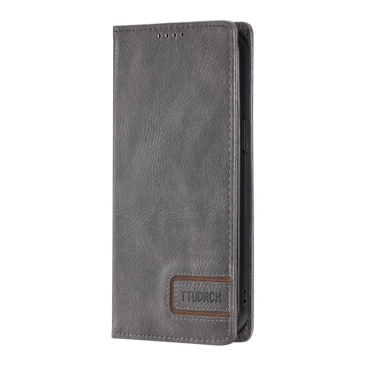 For Samsung Galaxy S26+ 5G TTUDRCH RFID Retro Texture Magnetic Leather Phone Case