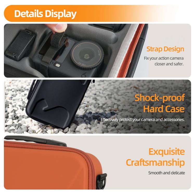 For DJI Osmo Action 6 / 5 Pro / 4 / 3 Sunnylife Portable Carrying Storage Box Adventure Combo Bag
