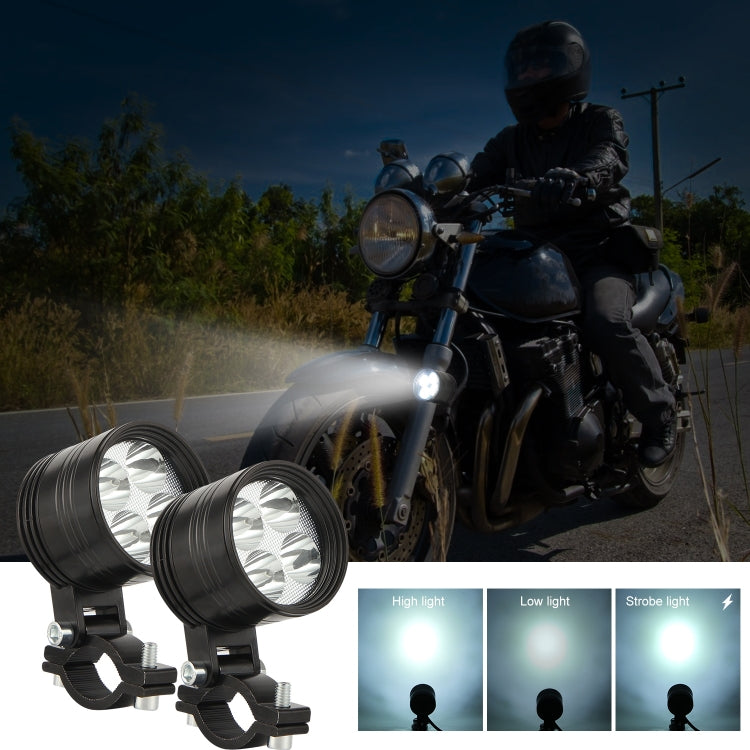 2 PCS 14W 6000K 1500LM DC9-80V Motorcycles A Column Lights, 4LEDs