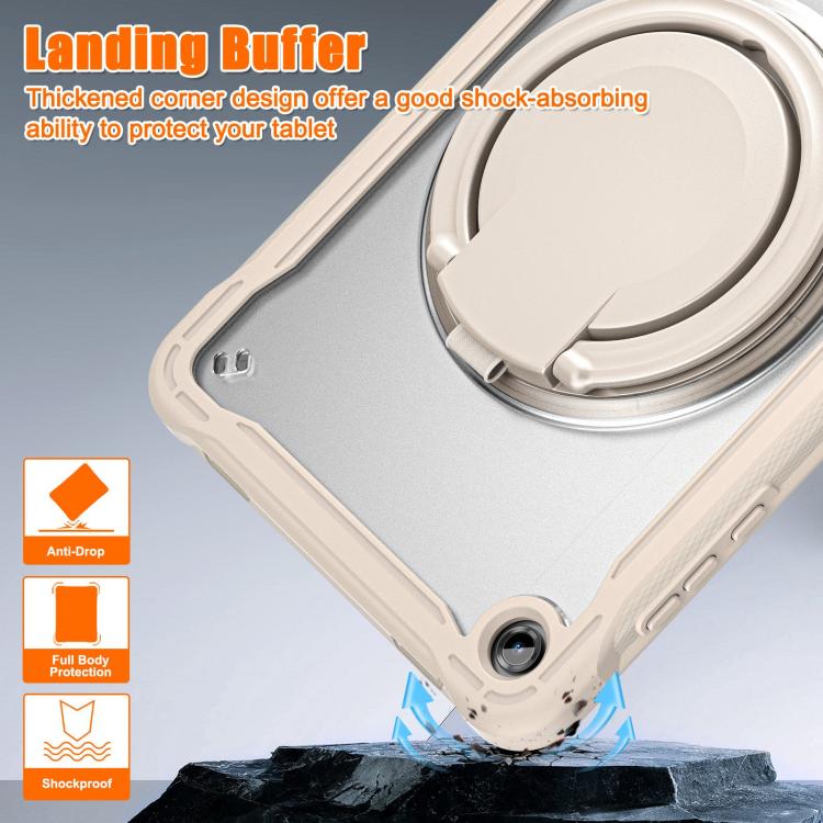 For Samsung Galaxy Tab A11+ Powerful Sailor Ring Holder Heavy Duty Hybrid Tablet Case with Strap