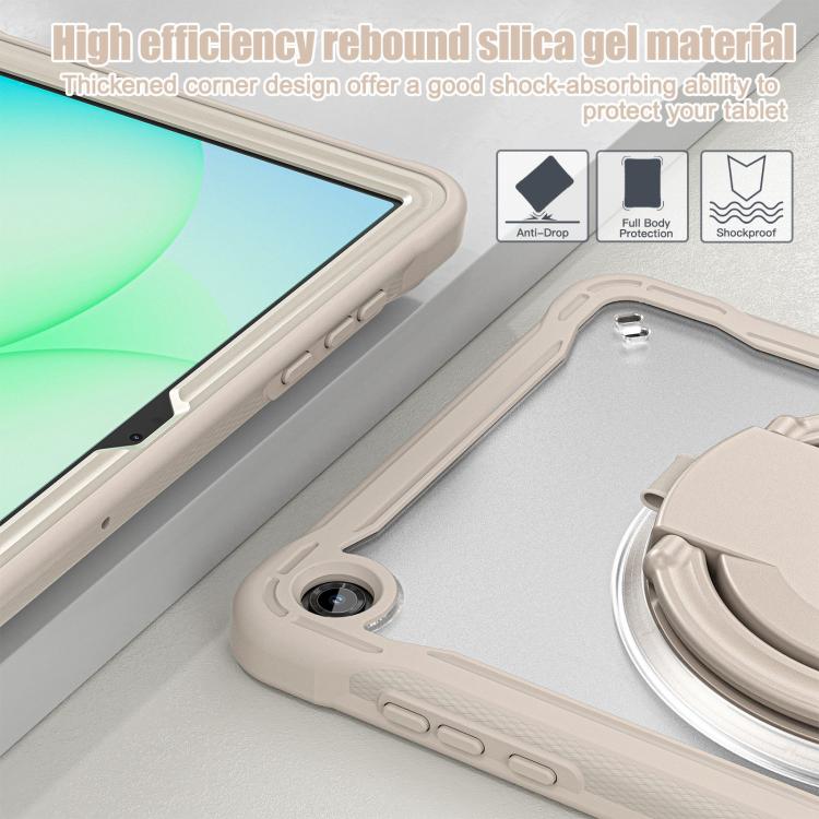 For Samsung Galaxy Tab A11+ Powerful Sailor Ring Holder Heavy Duty Hybrid Tablet Case with Strap
