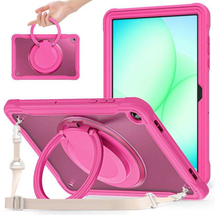 For Samsung Galaxy Tab A11+ Powerful Sailor Ring Holder Heavy Duty Hybrid Tablet Case with Strap