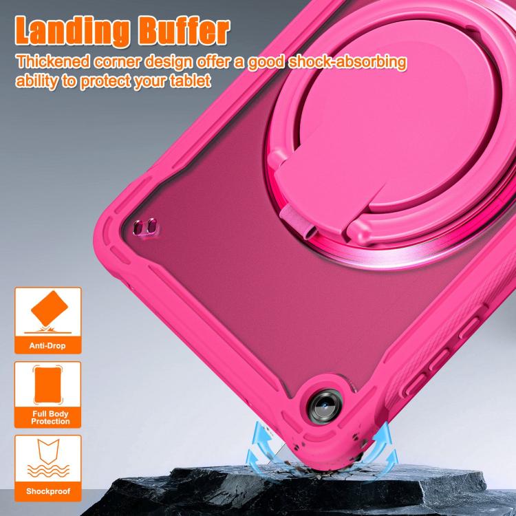 For Samsung Galaxy Tab A11+ Powerful Sailor Ring Holder Heavy Duty Hybrid Tablet Case with Strap