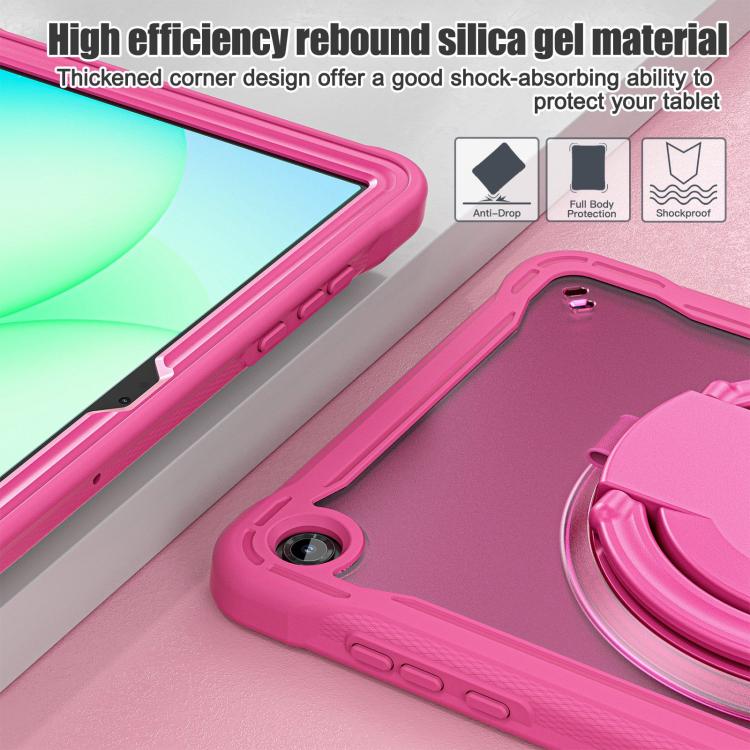 For Samsung Galaxy Tab A11+ Powerful Sailor Ring Holder Heavy Duty Hybrid Tablet Case with Strap