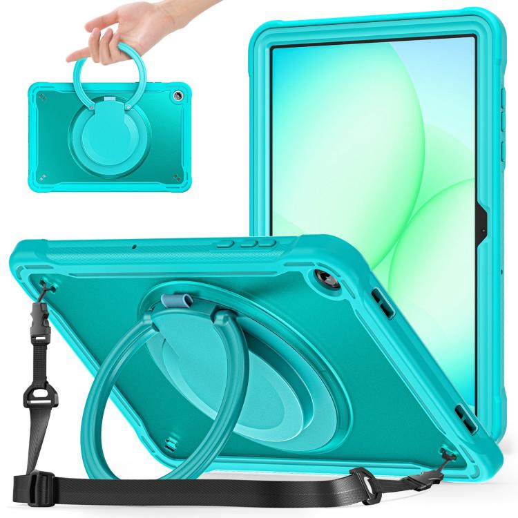 For Samsung Galaxy Tab A11+ Powerful Sailor Ring Holder Heavy Duty Hybrid Tablet Case with Strap