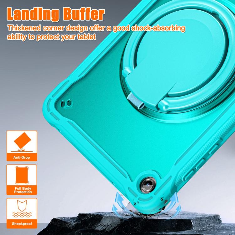 For Samsung Galaxy Tab A11+ Powerful Sailor Ring Holder Heavy Duty Hybrid Tablet Case with Strap