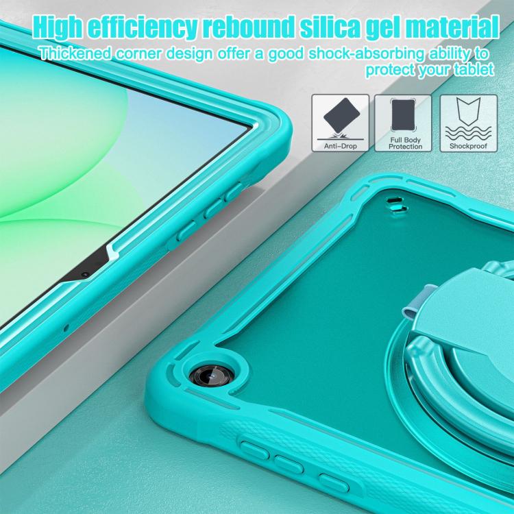 For Samsung Galaxy Tab A11+ Powerful Sailor Ring Holder Heavy Duty Hybrid Tablet Case with Strap
