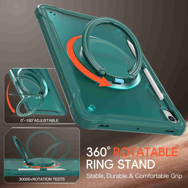 For Samsung Galaxy Tab S11 Powerful Sailor Ring Holder Heavy Duty Hybrid Tablet Case with Strap