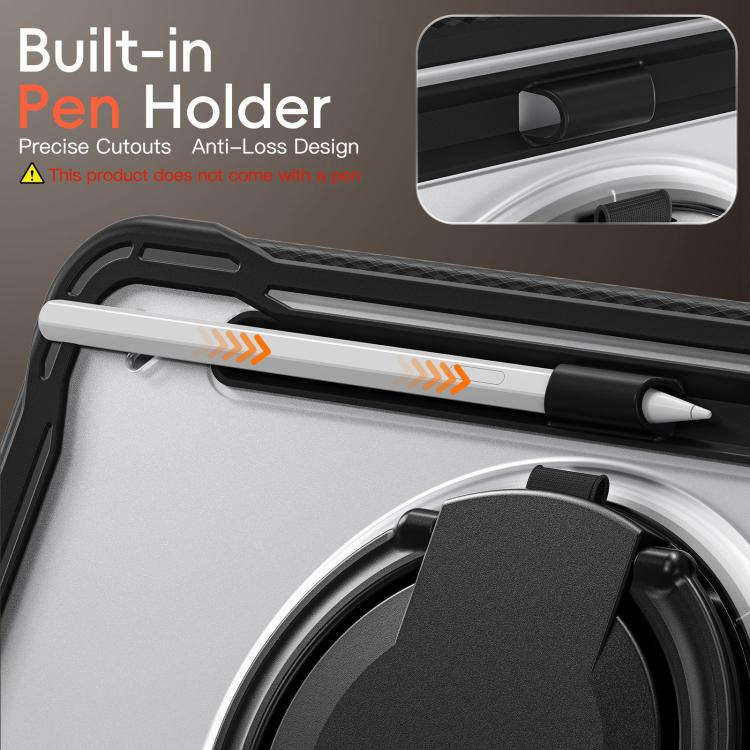 For Samsung Galaxy Tab S11 Powerful Sailor Ring Holder Heavy Duty Hybrid Tablet Case with Strap