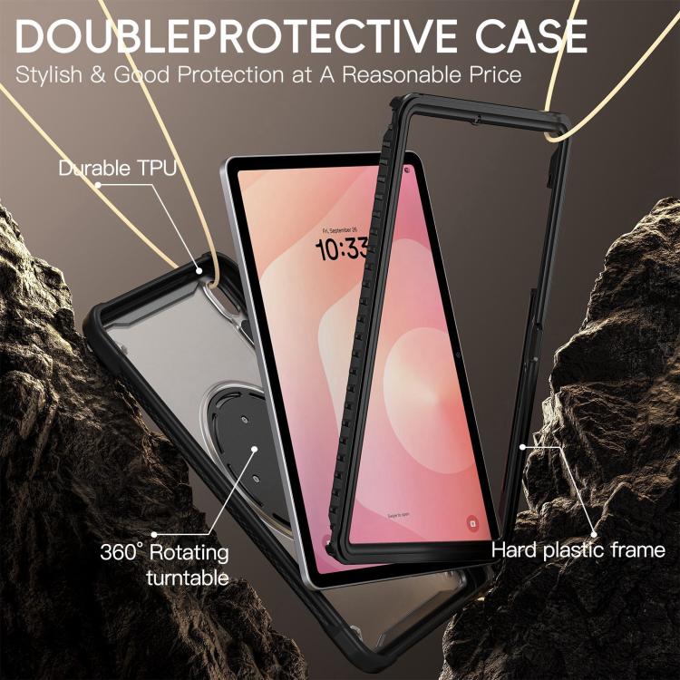 For Samsung Galaxy Tab S11 Powerful Sailor Ring Holder Heavy Duty Hybrid Tablet Case with Strap