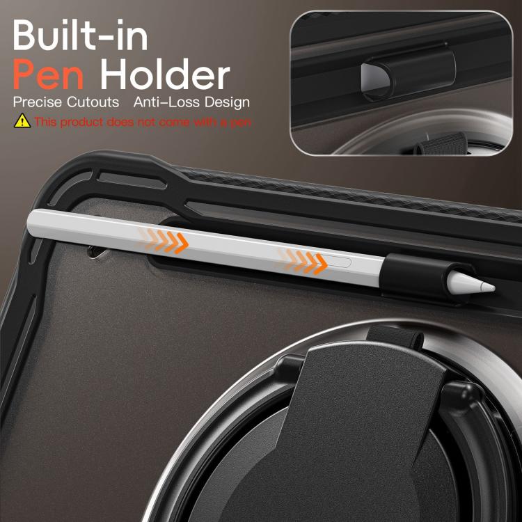 For Samsung Galaxy Tab S11 Powerful Sailor Ring Holder Heavy Duty Hybrid Tablet Case with Strap