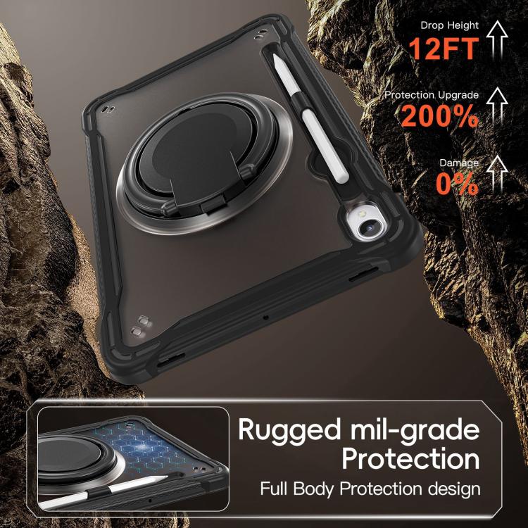 For Samsung Galaxy Tab S11 Powerful Sailor Ring Holder Heavy Duty Hybrid Tablet Case with Strap