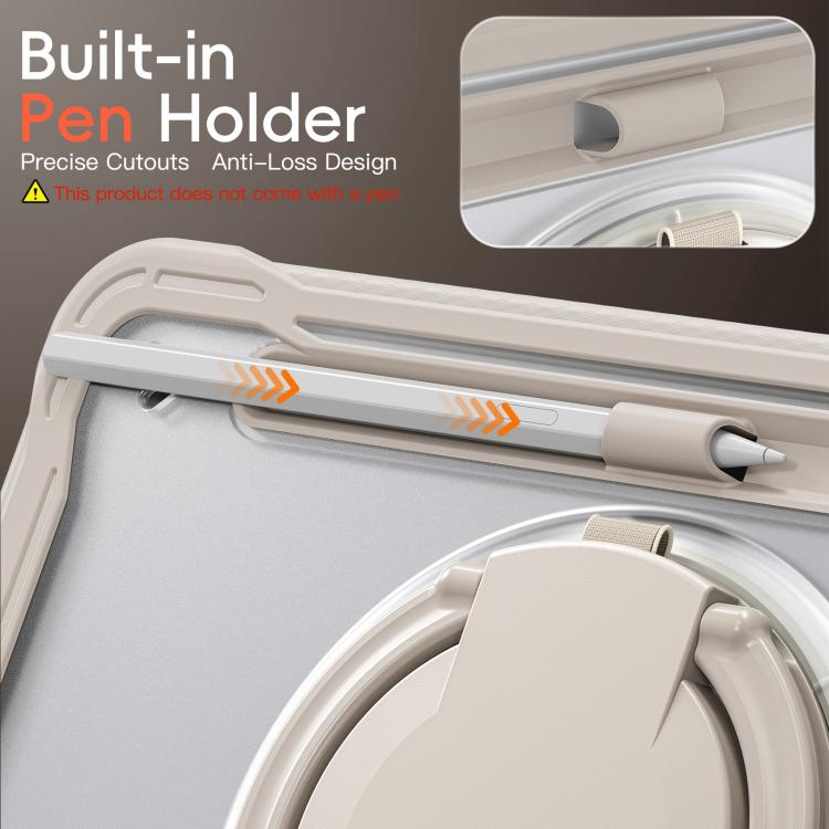 For Samsung Galaxy Tab S11 Powerful Sailor Ring Holder Heavy Duty Hybrid Tablet Case with Strap