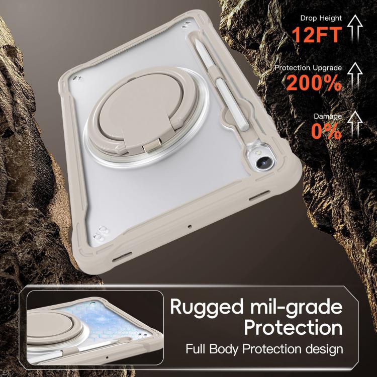 For Samsung Galaxy Tab S11 Powerful Sailor Ring Holder Heavy Duty Hybrid Tablet Case with Strap