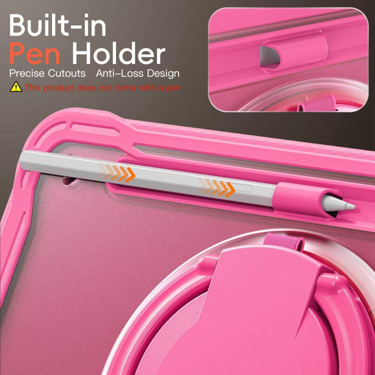 For Samsung Galaxy Tab S11 Powerful Sailor Ring Holder Heavy Duty Hybrid Tablet Case with Strap