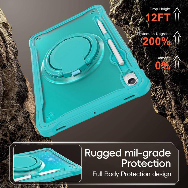 For Samsung Galaxy Tab S11 Powerful Sailor Ring Holder Heavy Duty Hybrid Tablet Case with Strap