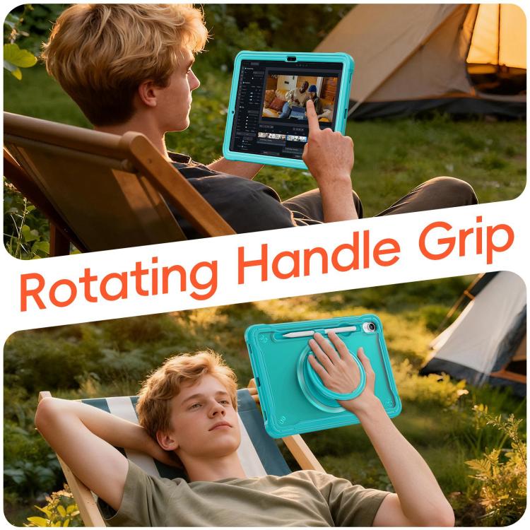 For Samsung Galaxy Tab S11 Powerful Sailor Ring Holder Heavy Duty Hybrid Tablet Case with Strap