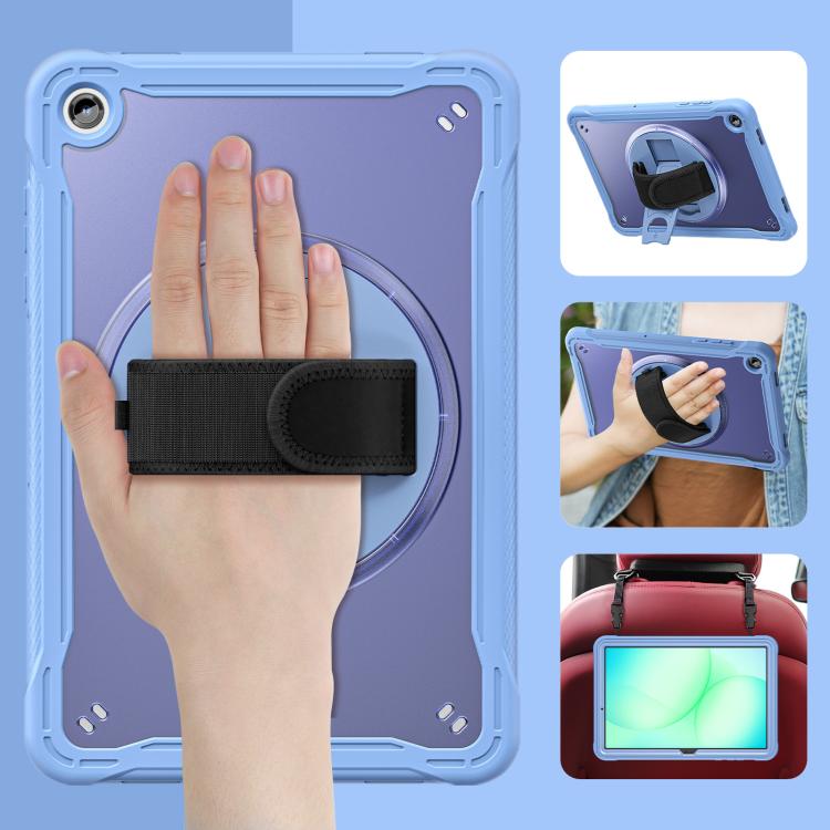 For Samsung Galaxy Tab A11+ Heavy Duty Hybrid Tablet Case with Hand Grip & Strap