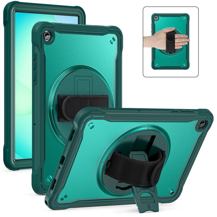 For Samsung Galaxy Tab A11+ Heavy Duty Hybrid Tablet Case with Hand Grip & Strap