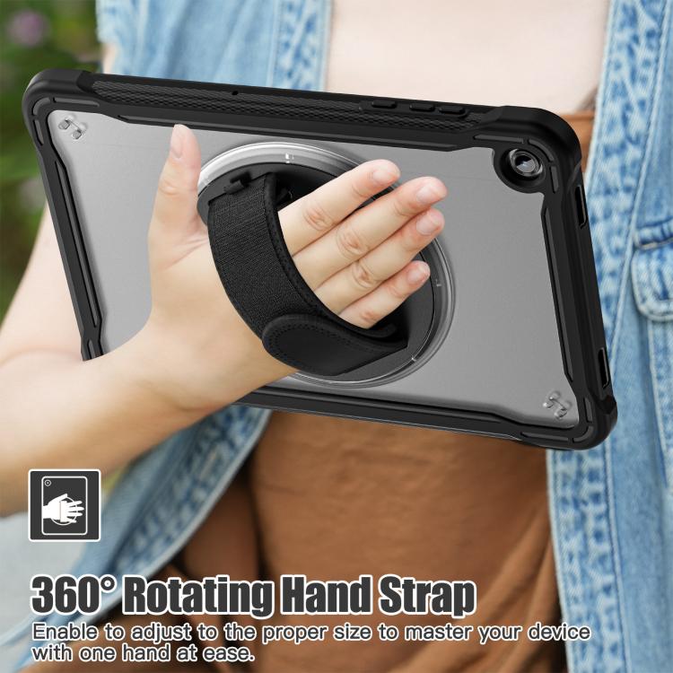 For Samsung Galaxy Tab A11+ Heavy Duty Hybrid Tablet Case with Hand Grip & Strap