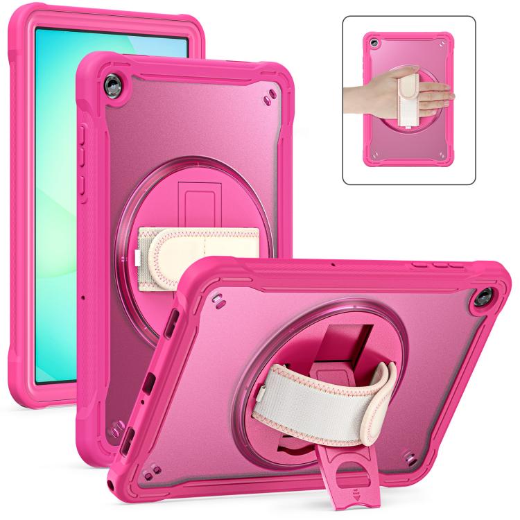 For Samsung Galaxy Tab A11+ Heavy Duty Hybrid Tablet Case with Hand Grip & Strap