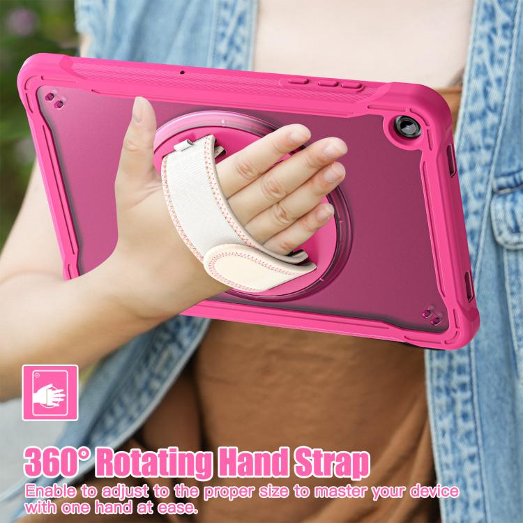 For Samsung Galaxy Tab A11+ Heavy Duty Hybrid Tablet Case with Hand Grip & Strap