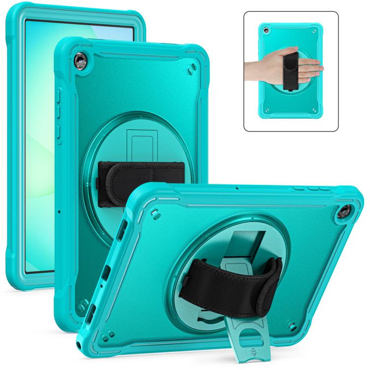 For Samsung Galaxy Tab A11+ Heavy Duty Hybrid Tablet Case with Hand Grip & Strap