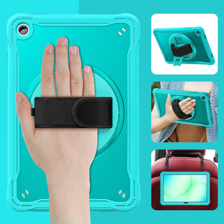 For Samsung Galaxy Tab A11+ Heavy Duty Hybrid Tablet Case with Hand Grip & Strap
