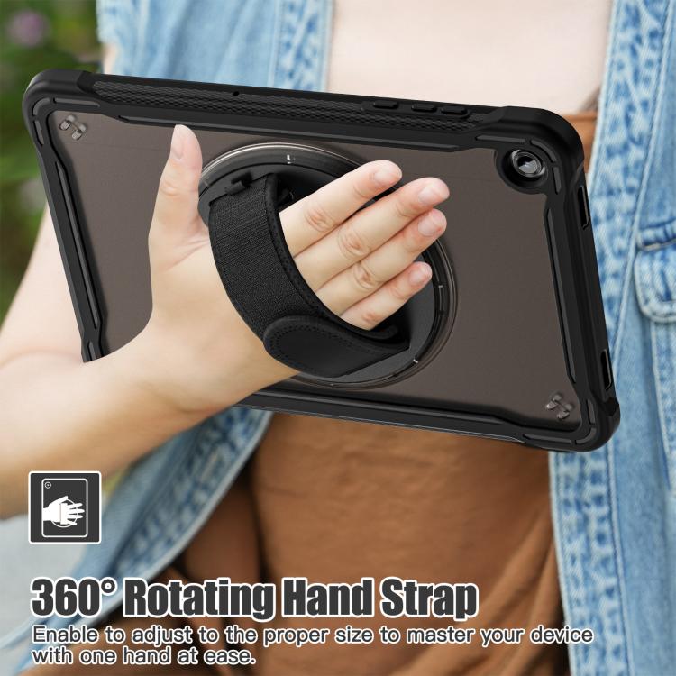 For Samsung Galaxy Tab A11+ Heavy Duty Hybrid Tablet Case with Hand Grip & Strap