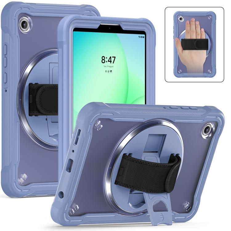 For Samsung Galaxy Tab A11 Heavy Duty Hybrid Tablet Case with Hand Grip & Strap