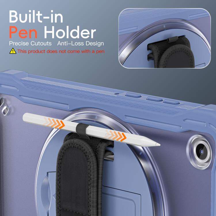 For Samsung Galaxy Tab A11 Heavy Duty Hybrid Tablet Case with Hand Grip & Strap