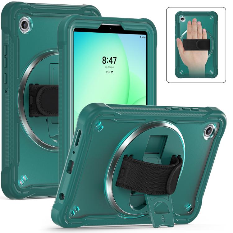 For Samsung Galaxy Tab A11 Heavy Duty Hybrid Tablet Case with Hand Grip & Strap